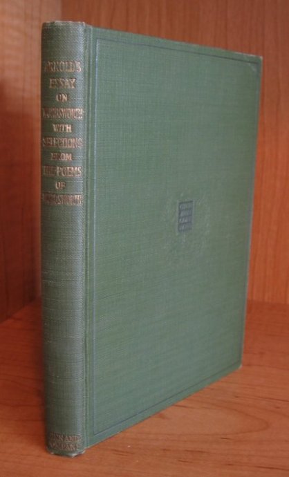 Image for Arnold's Essay on Wordsworth with Selections from the Poems of Wordsworth