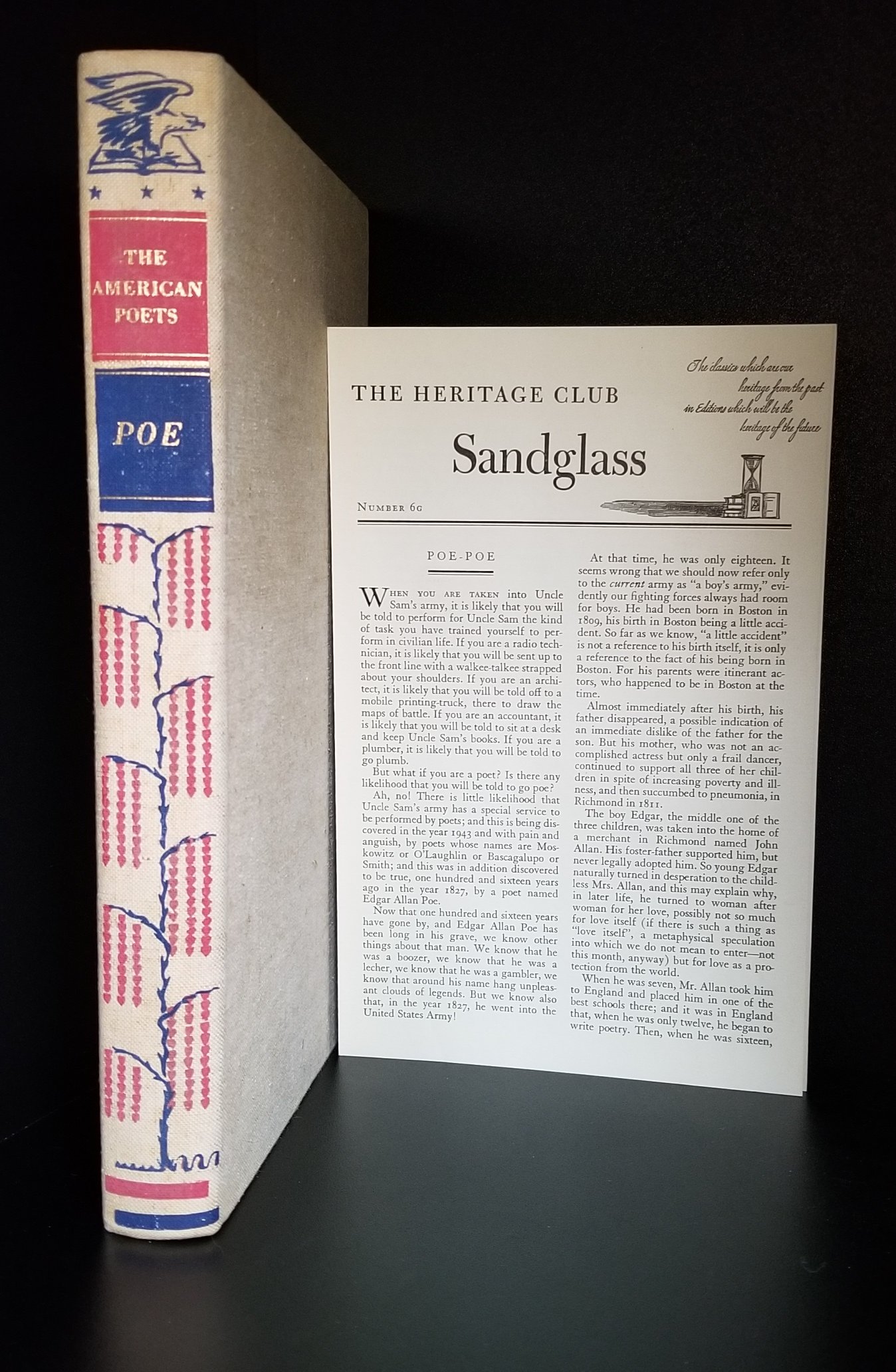 Image for Poe. Complete Poems of Edgar Allan Poe Prepared, and Edited, with a Commentary, By Louis Untermeyer; Illustrated with Lithographs By Hugo Steiner-Prag. The Heritage Sandglass Number 6G